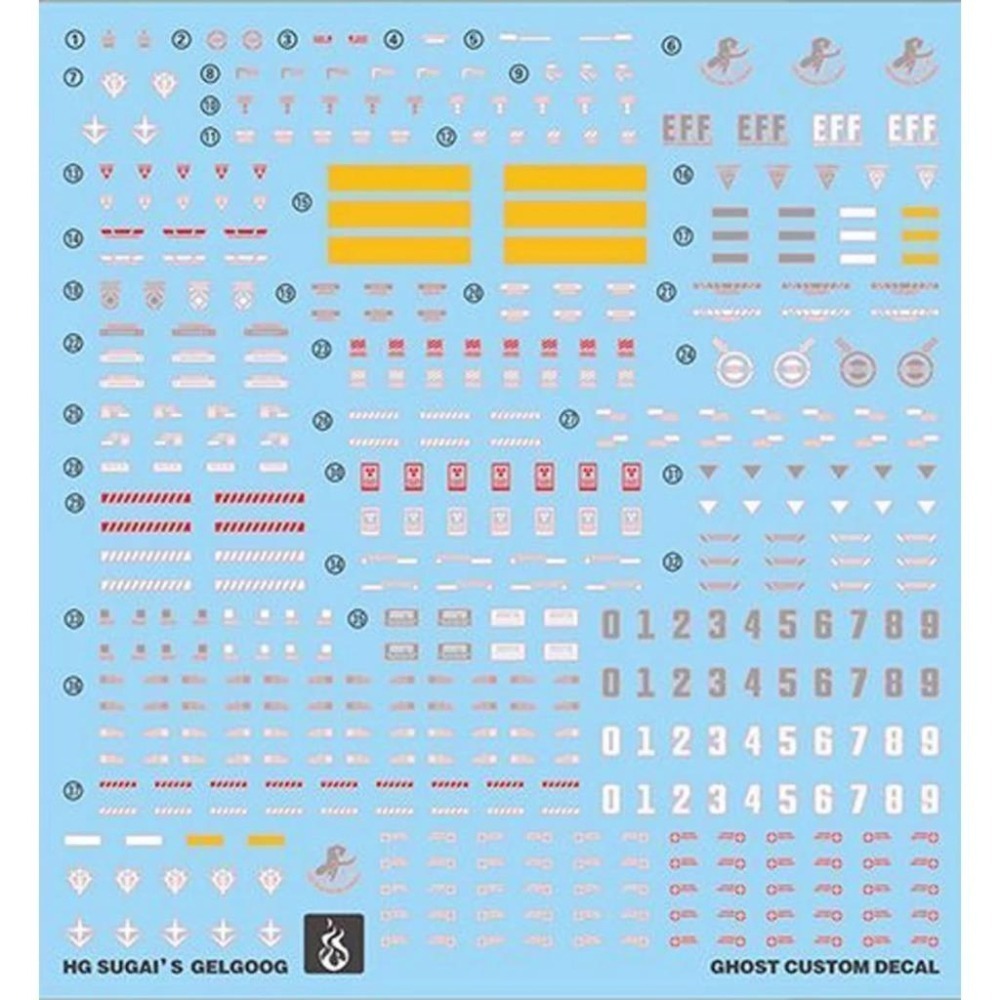 [BUOCO] 炎水貼 GHOST HG 1/144 gMS-01 傑爾古格 菅井座機GQ / GQuuuuuuX夸克斯-細節圖2