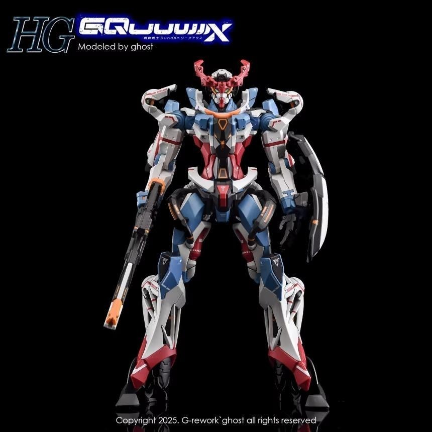 [BUOCO] 炎水貼 GHOST HG 1/144 GMS-Ω 夸克斯 GQuuuuuuX 主角機 專用水貼 螢光水貼-細節圖6