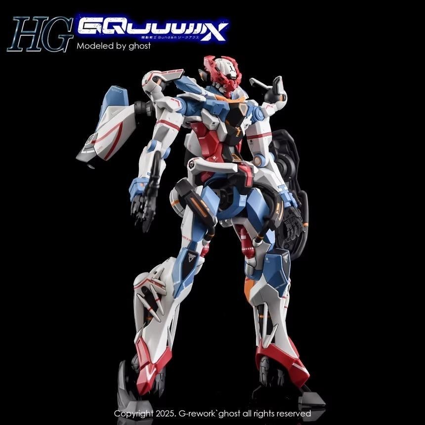 [BUOCO] 炎水貼 GHOST HG 1/144 GMS-Ω 夸克斯 GQuuuuuuX 主角機 專用水貼 螢光水貼-細節圖8