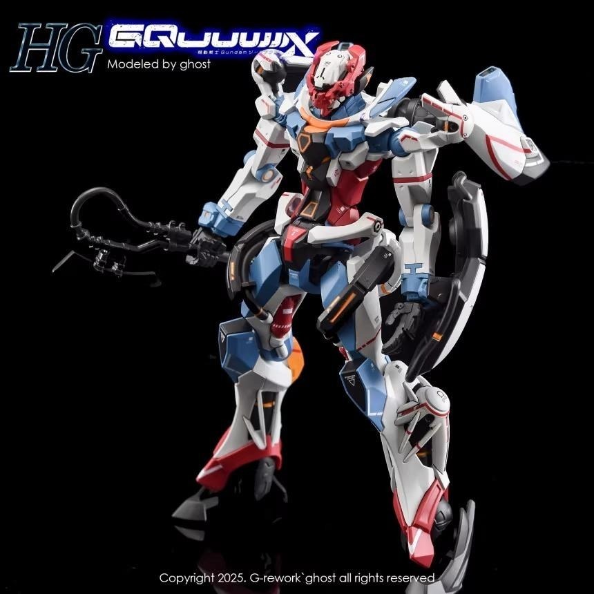 [BUOCO] 炎水貼 GHOST HG 1/144 GMS-Ω 夸克斯 GQuuuuuuX 主角機 專用水貼 螢光水貼-細節圖9
