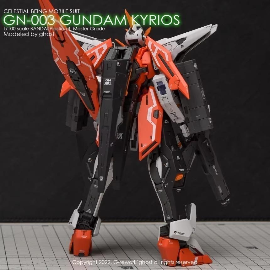 [BUOCO] 炎水貼 GHOST MG 1/100 GN-003 主天使鋼彈 Gundam Kyrios 螢光水貼-細節圖8