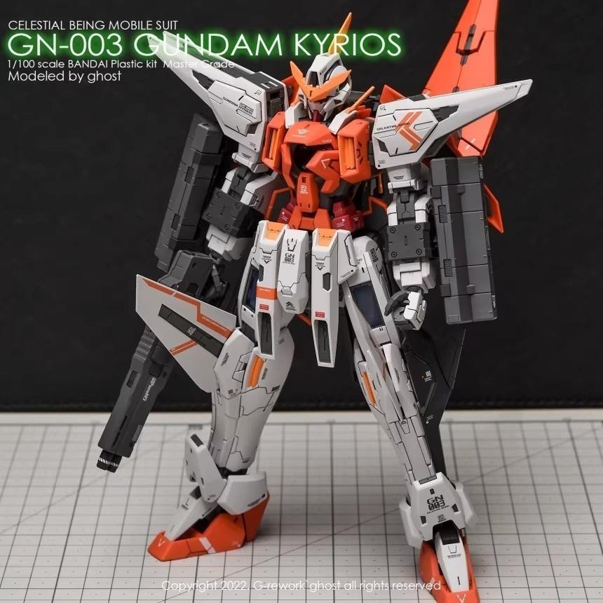 [BUOCO] 炎水貼 GHOST MG 1/100 GN-003 主天使鋼彈 Gundam Kyrios 螢光水貼-細節圖9