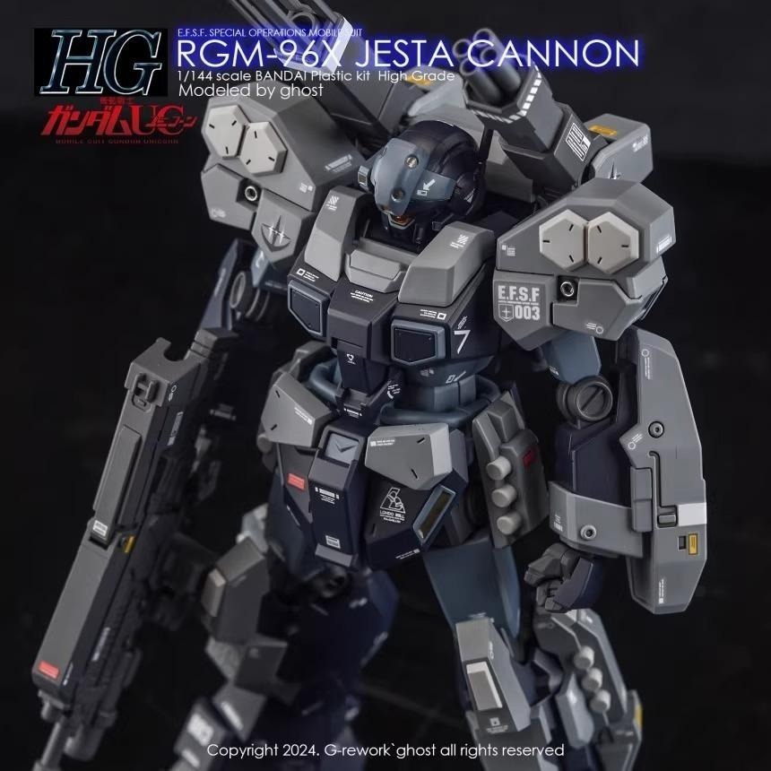 [BUOCO] 炎水貼 GHOST HG RGM-96X JESTA CANNON 傑斯塔加農 專用水貼 螢光水貼-細節圖7