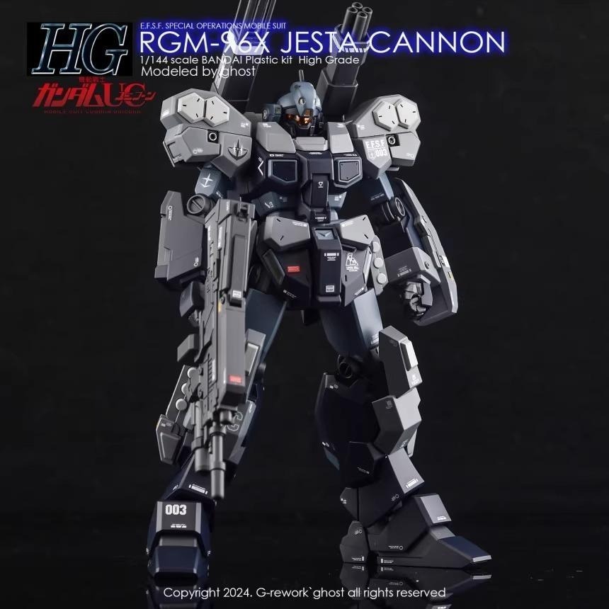 [BUOCO] 炎水貼 GHOST HG RGM-96X JESTA CANNON 傑斯塔加農 專用水貼 螢光水貼-細節圖8