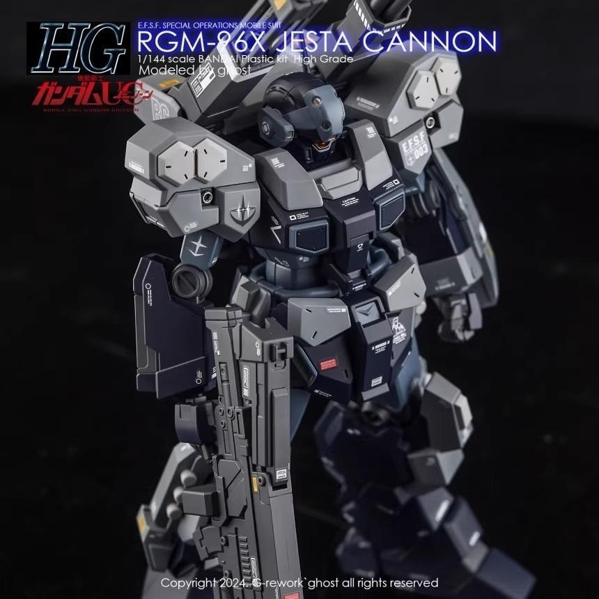 [BUOCO] 炎水貼 GHOST HG RGM-96X JESTA CANNON 傑斯塔加農 專用水貼 螢光水貼-細節圖9