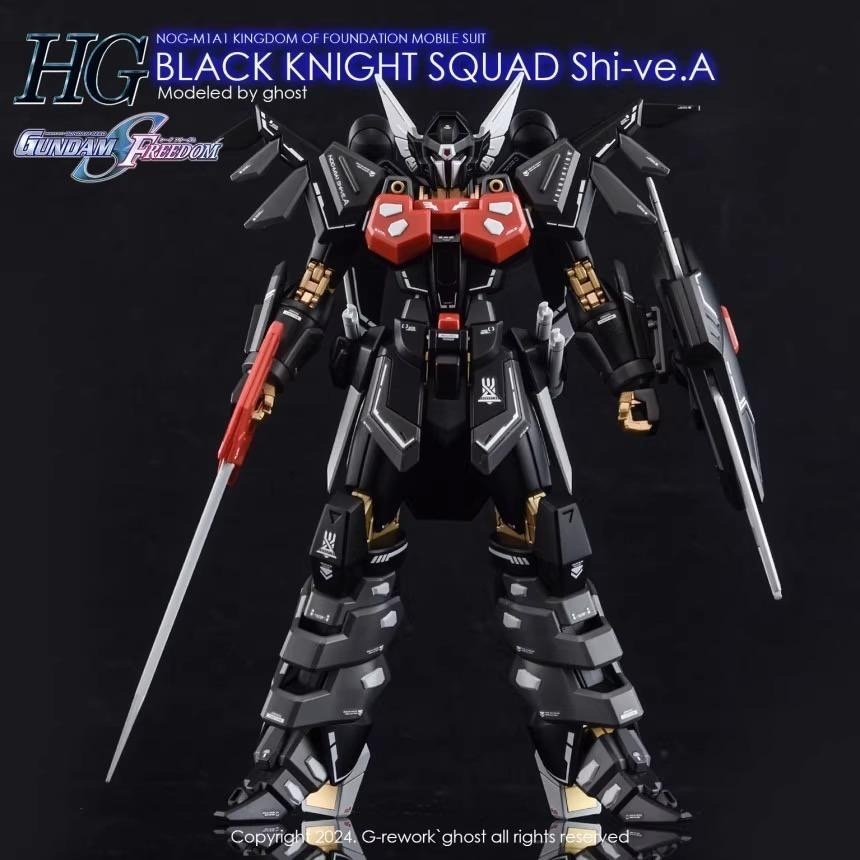 [BUOCO] 炎水貼 GHOST HG 1/144 黑騎士破壞神小隊機 Shi-ve.A 基金國 螢光 水貼 SEED-細節圖6