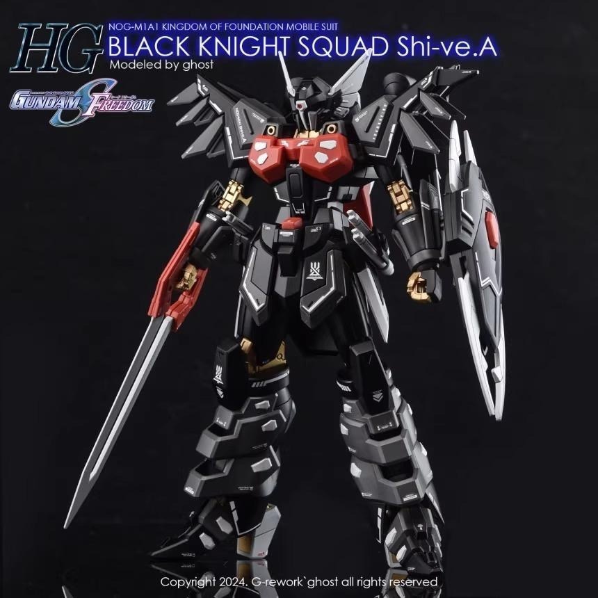 [BUOCO] 炎水貼 GHOST HG 1/144 黑騎士破壞神小隊機 Shi-ve.A 基金國 螢光 水貼 SEED-細節圖7