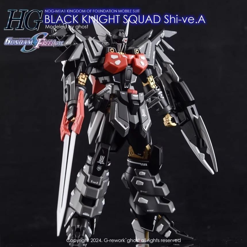 [BUOCO] 炎水貼 GHOST HG 1/144 黑騎士破壞神小隊機 Shi-ve.A 基金國 螢光 水貼 SEED-細節圖8