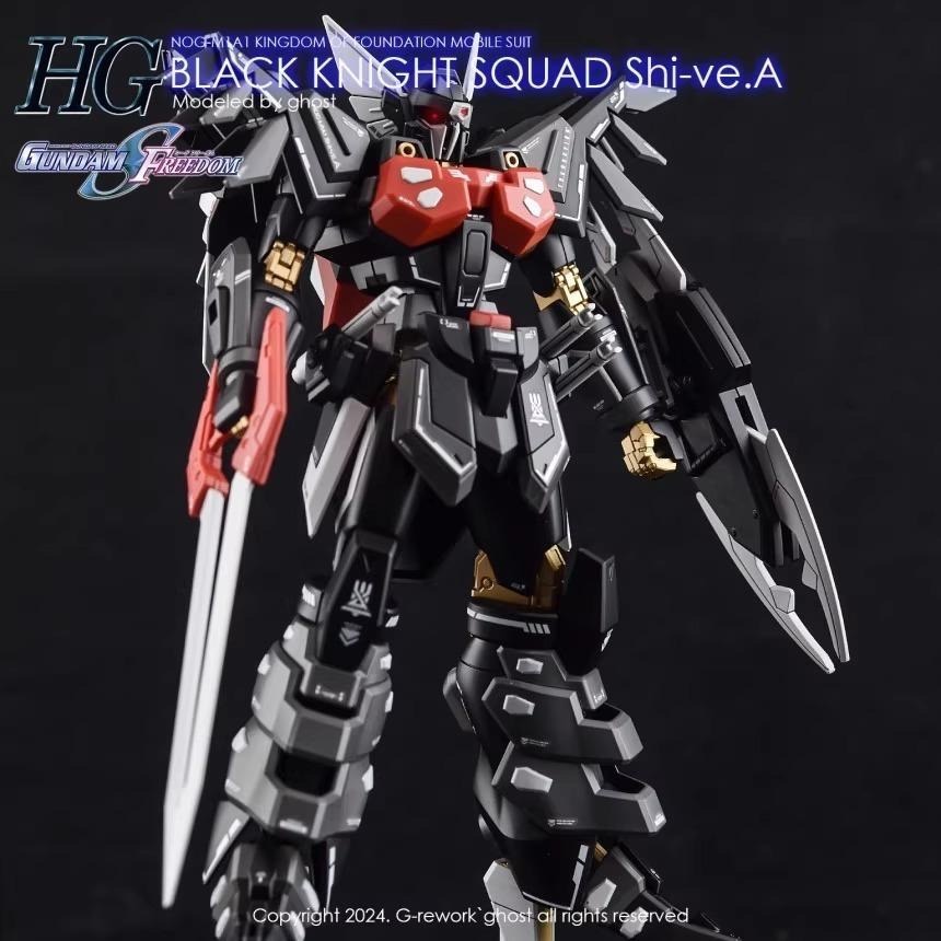 [BUOCO] 炎水貼 GHOST HG 1/144 黑騎士破壞神小隊機 Shi-ve.A 基金國 螢光 水貼 SEED-細節圖9
