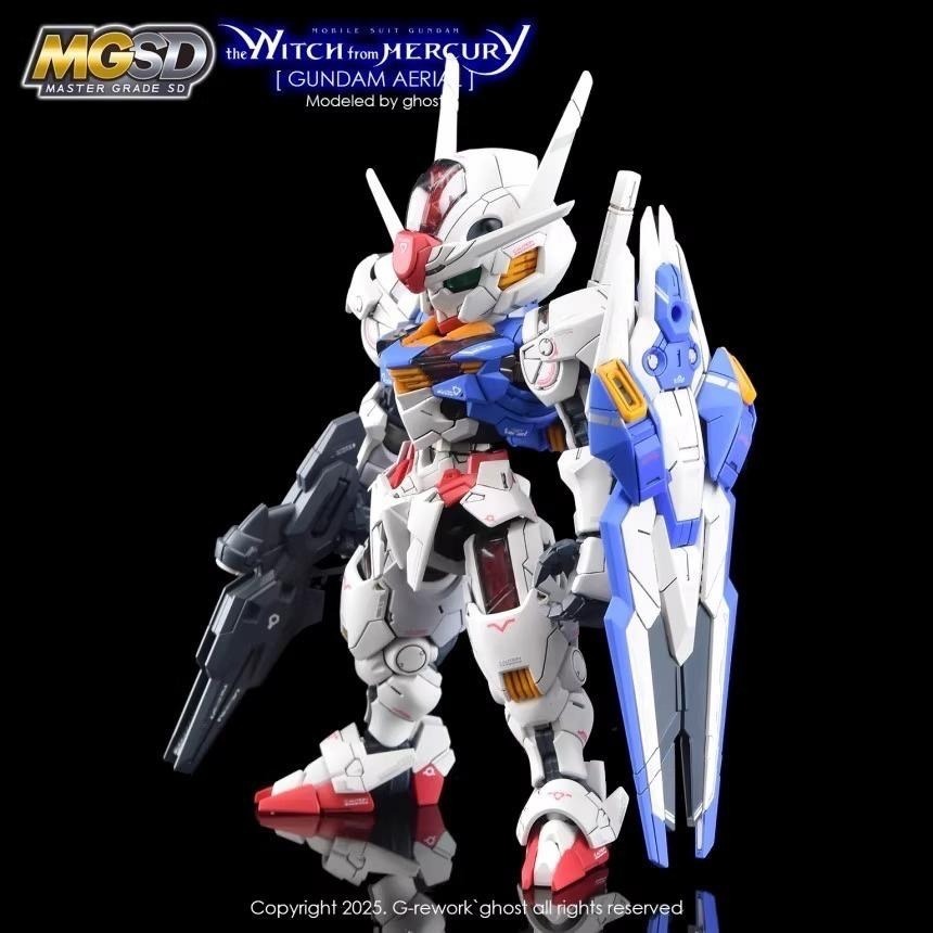 [BUOCO] 炎水貼 GHOST MGSD 風靈鋼彈 XVX-016 AERIAL 水星的魔女 專用螢光水貼-細節圖4