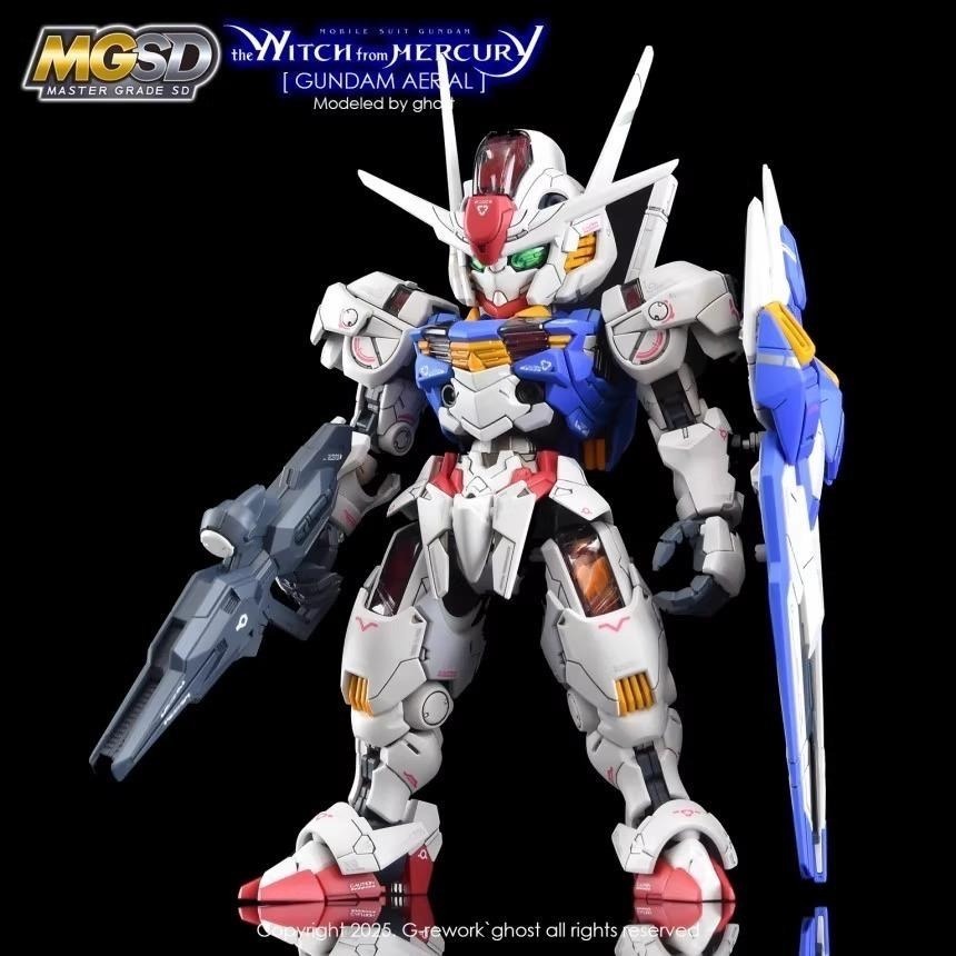 [BUOCO] 炎水貼 GHOST MGSD 風靈鋼彈 XVX-016 AERIAL 水星的魔女 專用螢光水貼-細節圖6