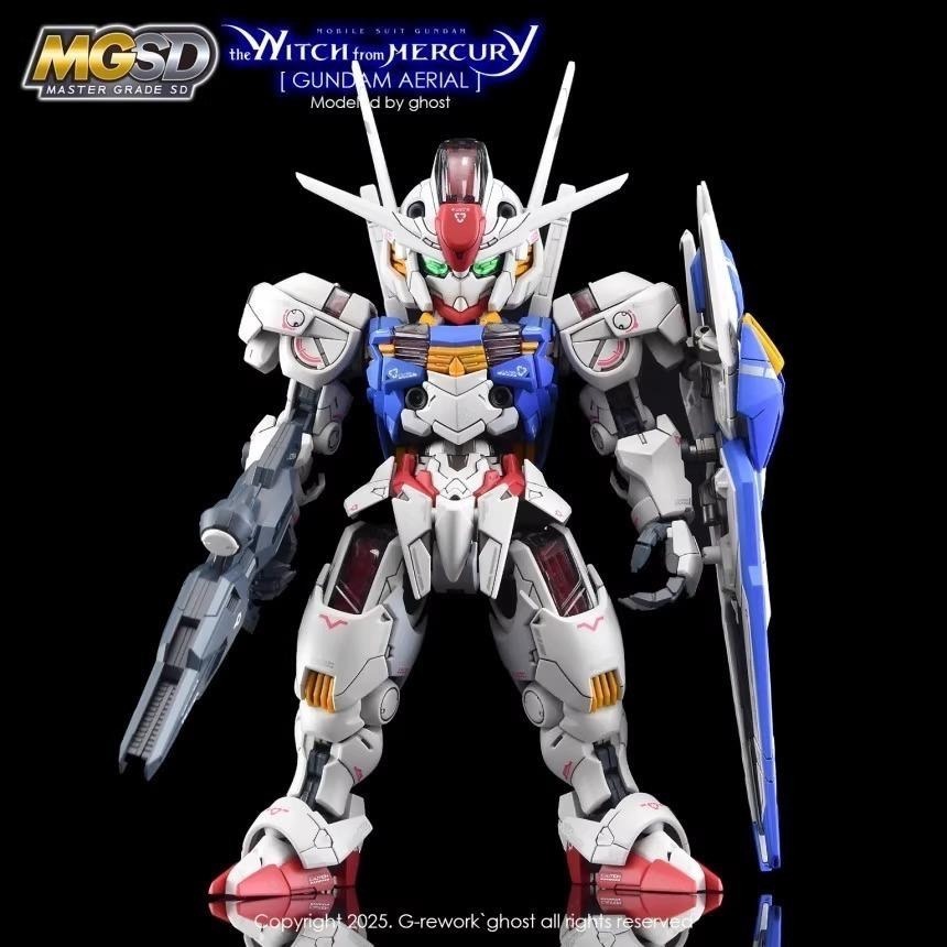 [BUOCO] 炎水貼 GHOST MGSD 風靈鋼彈 XVX-016 AERIAL 水星的魔女 專用螢光水貼-細節圖8