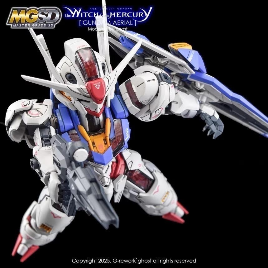 [BUOCO] 炎水貼 GHOST MGSD 風靈鋼彈 XVX-016 AERIAL 水星的魔女 專用螢光水貼-細節圖3