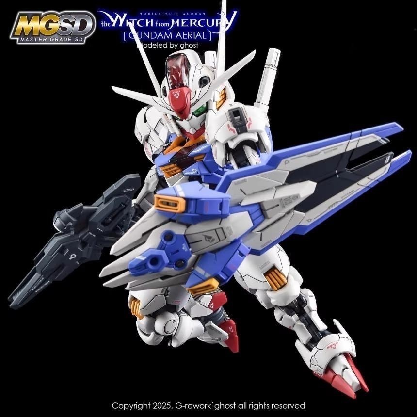 [BUOCO] 炎水貼 GHOST MGSD 風靈鋼彈 XVX-016 AERIAL 水星的魔女 專用螢光水貼-細節圖9