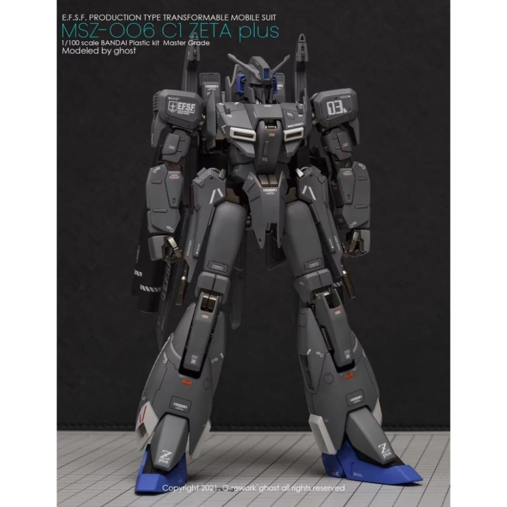 [BUOCO] 炎水貼 GHOST MG 1/100 Z PLUS C1 ZETA 鋼彈 鋼彈前哨戰 專用水貼 螢光水貼-細節圖2