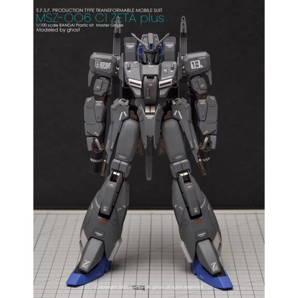 [BUOCO] 炎水貼 GHOST MG 1/100 Z PLUS C1 ZETA 鋼彈 鋼彈前哨戰 專用水貼 螢光水貼-細節圖6