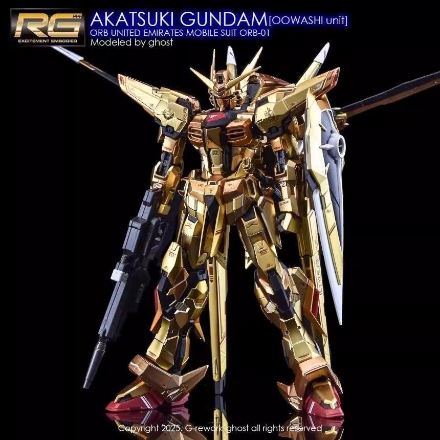 [BUOCO] 炎水貼 GHOST RG 1/144 #41 曉鋼彈(大鷲裝備) 專用水貼 螢光水貼-細節圖5