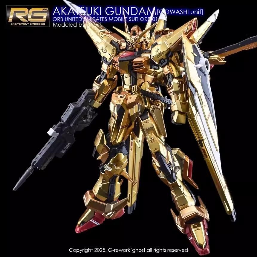 [BUOCO] 炎水貼 GHOST RG 1/144 #41 曉鋼彈(大鷲裝備) 專用水貼 螢光水貼-細節圖8