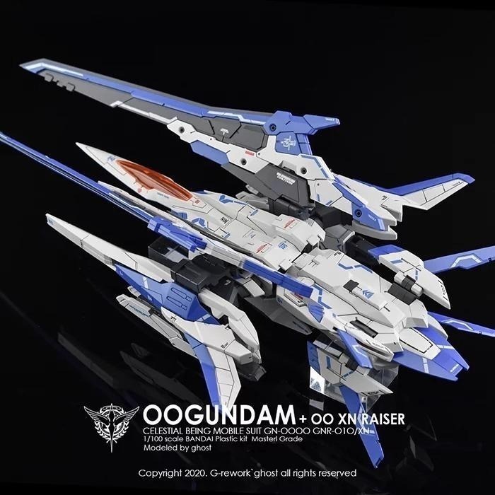 [BUOCO] 炎水貼 GHOST MG 00 斬擊強化模組 00 XN Raiser 螢光水貼 00鋼彈 能天使-細節圖2