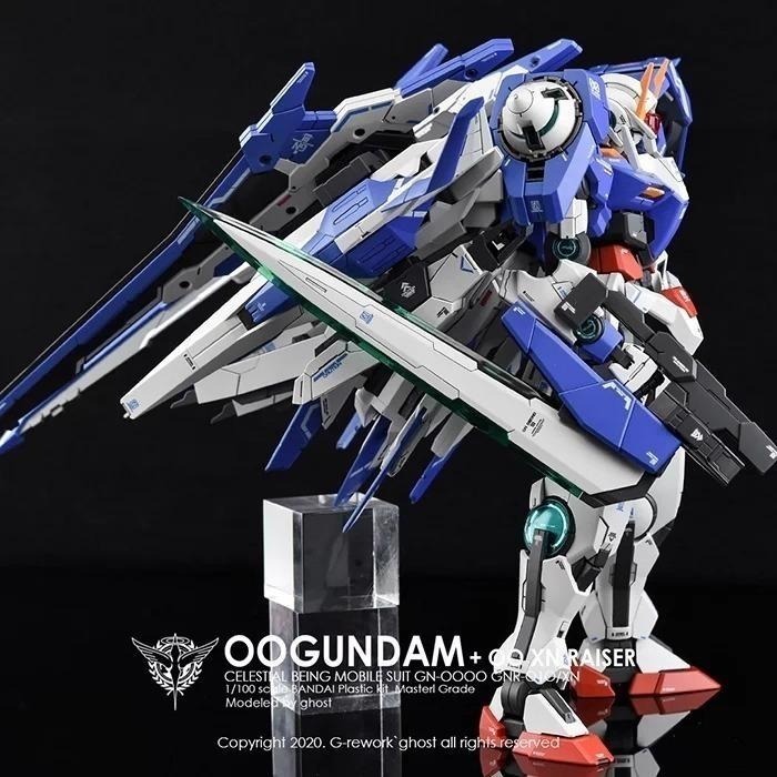 [BUOCO] 炎水貼 GHOST MG 00 斬擊強化模組 00 XN Raiser 螢光水貼 00鋼彈 能天使-細節圖7