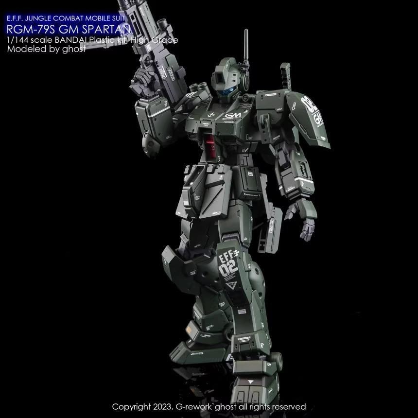 [BUOCO] 炎水貼 GHOST PB HG RGM-79SP GM SPARTAN 吉姆・斯巴達 專用水貼 螢光水貼-細節圖9