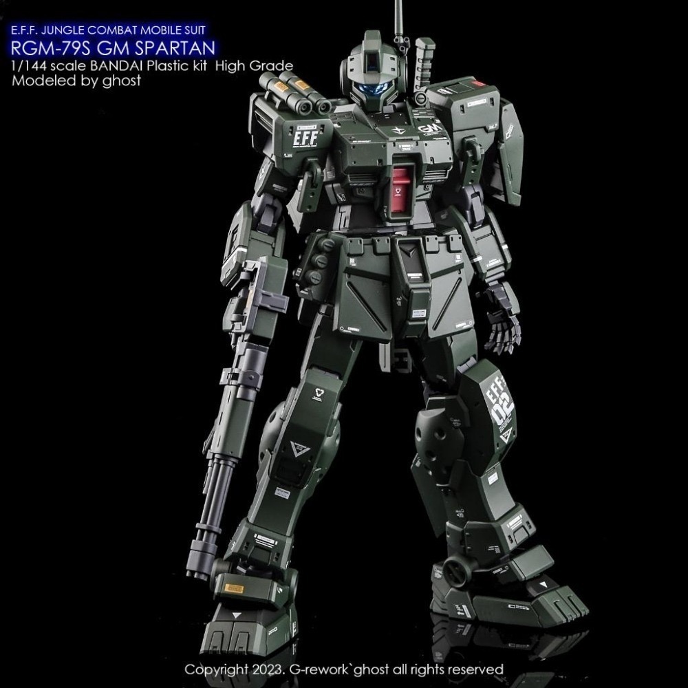 [BUOCO] 炎水貼 GHOST PB HG RGM-79SP GM SPARTAN 吉姆・斯巴達 專用水貼 螢光水貼-細節圖3