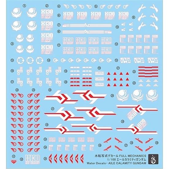 [BUOCO] 炎水貼 FM 1/100 翔翼型瘟神鋼彈 GAT-X130 Aile Calamity 專用水貼-細節圖2