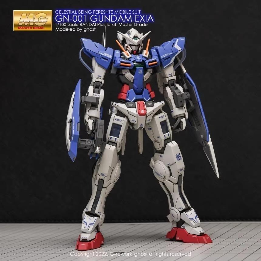 [BUOCO] 炎水貼 GHOST MG 1/100 GN-001 能天使鋼彈 EXIA 00鋼彈 專用水貼 螢光水貼-細節圖2