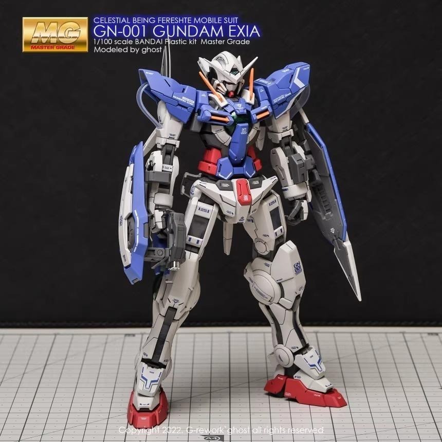 [BUOCO] 炎水貼 GHOST MG 1/100 GN-001 能天使鋼彈 EXIA 00鋼彈 專用水貼 螢光水貼-細節圖3