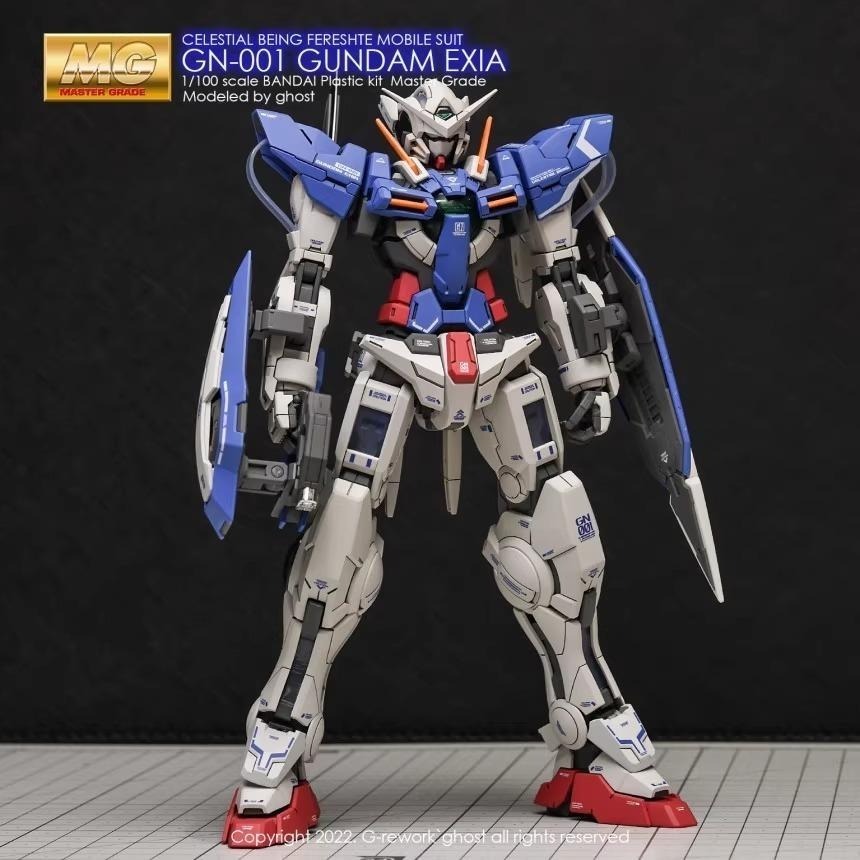 [BUOCO] 炎水貼 GHOST MG 1/100 GN-001 能天使鋼彈 EXIA 00鋼彈 專用水貼 螢光水貼-細節圖4