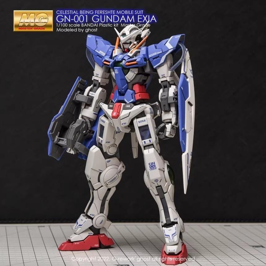 [BUOCO] 炎水貼 GHOST MG 1/100 GN-001 能天使鋼彈 EXIA 00鋼彈 專用水貼 螢光水貼-細節圖8