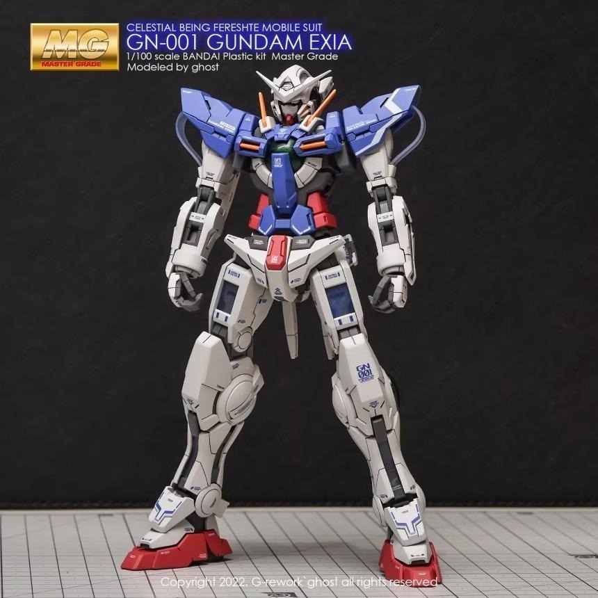 [BUOCO] 炎水貼 GHOST MG 1/100 GN-001 能天使鋼彈 EXIA 00鋼彈 專用水貼 螢光水貼-細節圖9