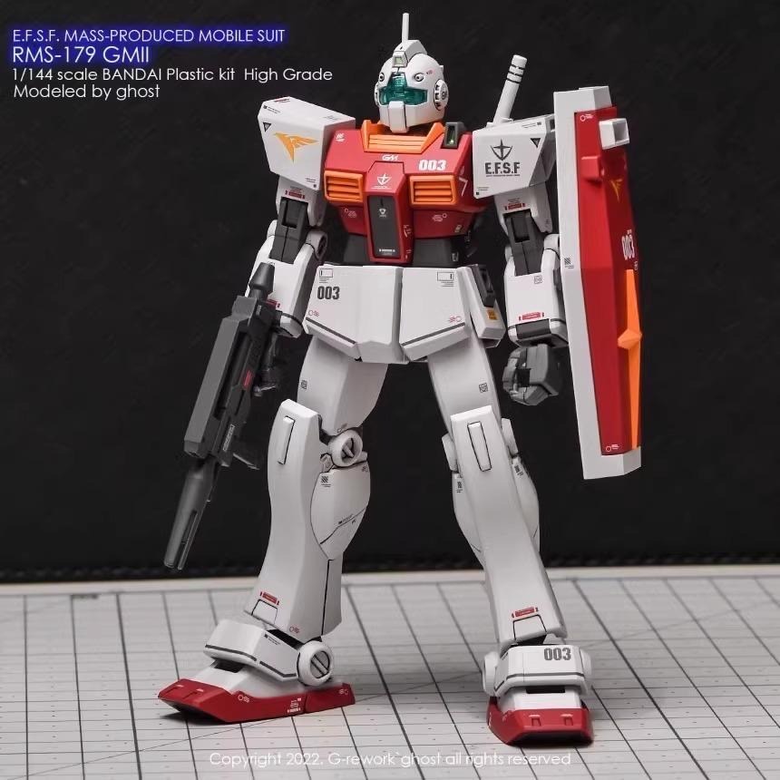 [BUOCO] 炎水貼 GHOST HG RMS-179 GM II 吉姆II 專用水貼 螢光水貼 吉姆2-細節圖5