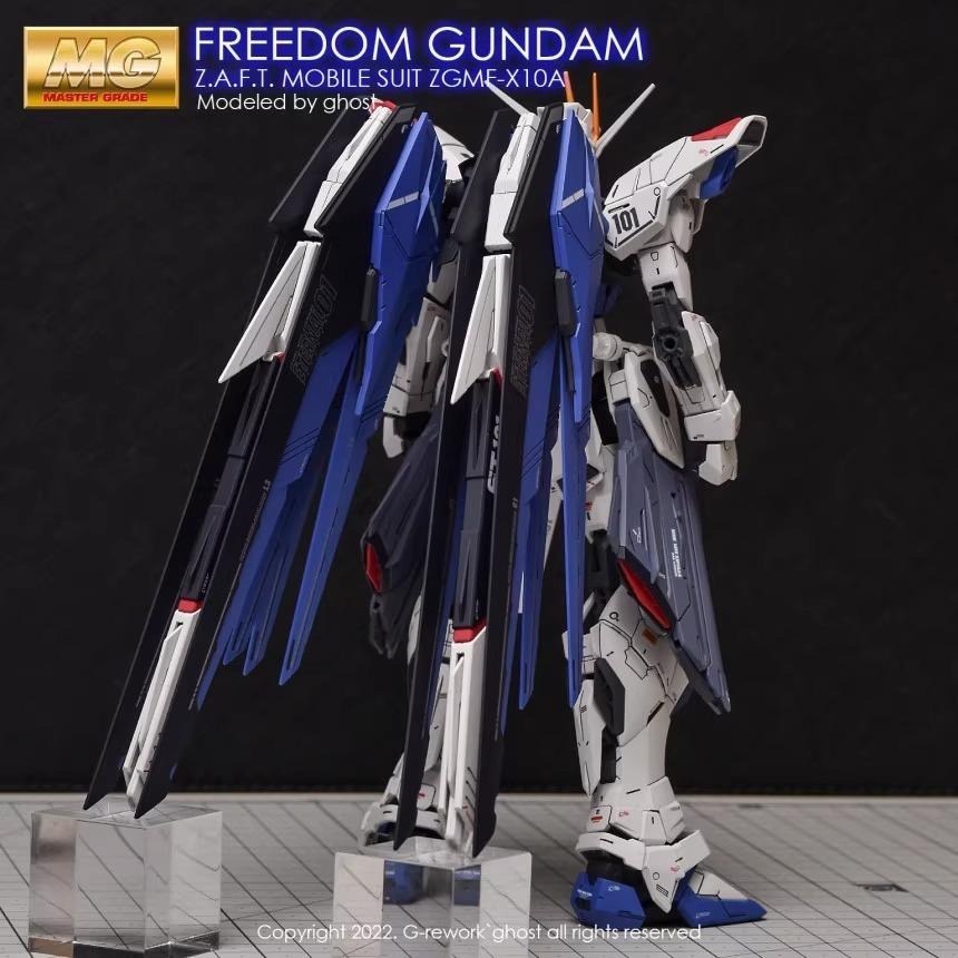 [BUOCO] 炎水貼 GHOST MG  ZGMF-X10A 自由鋼彈 2.0 Freedom 專用水貼 螢光水貼-細節圖9