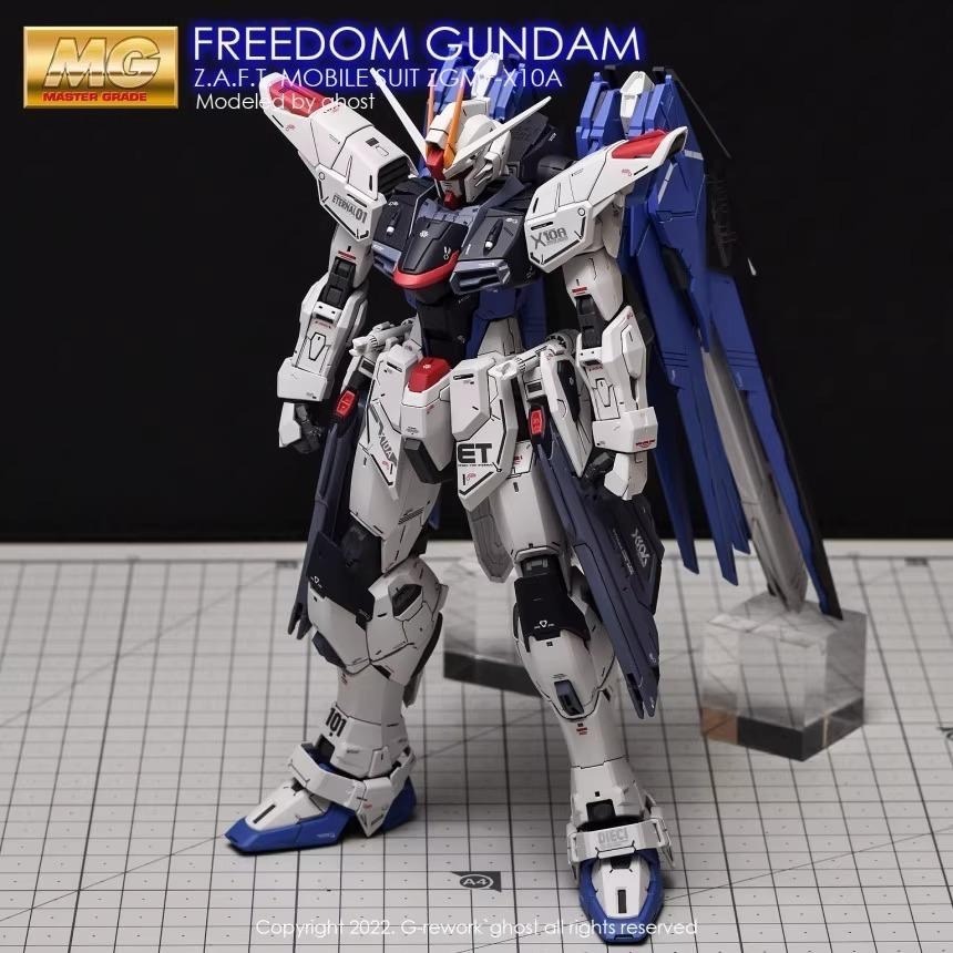 [BUOCO] 炎水貼 GHOST MG  ZGMF-X10A 自由鋼彈 2.0 Freedom 專用水貼 螢光水貼-細節圖4