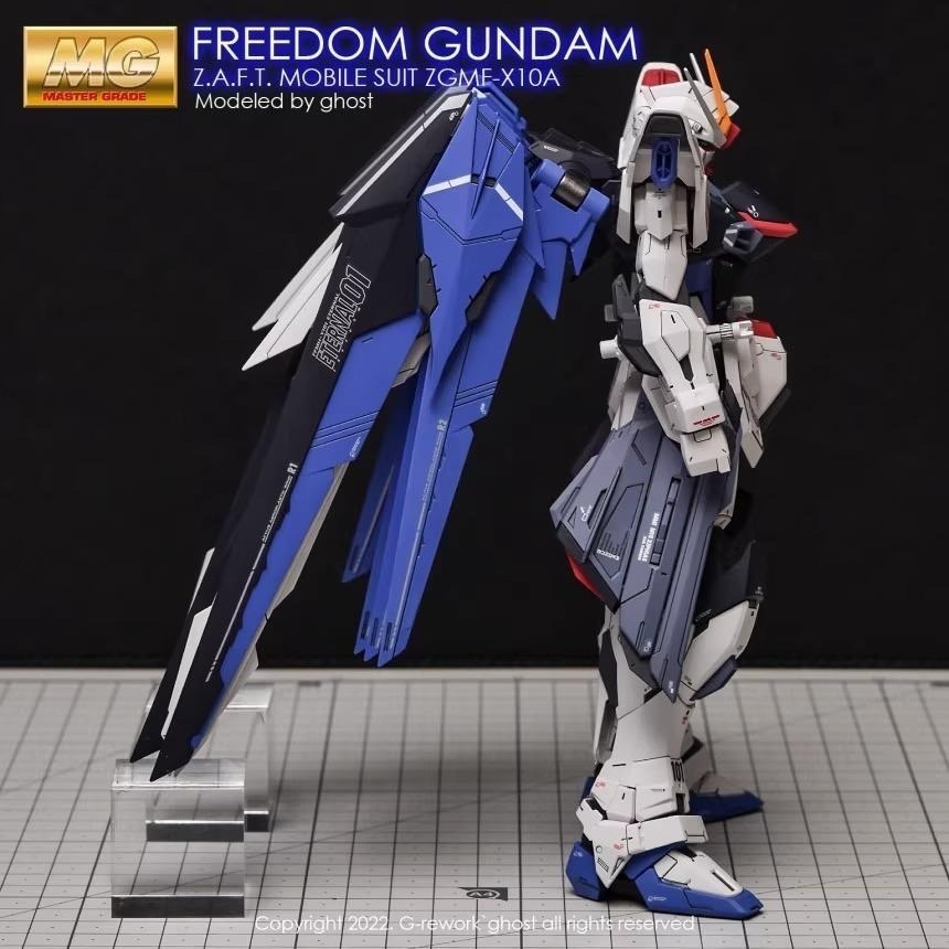 [BUOCO] 炎水貼 GHOST MG  ZGMF-X10A 自由鋼彈 2.0 Freedom 專用水貼 螢光水貼-細節圖6