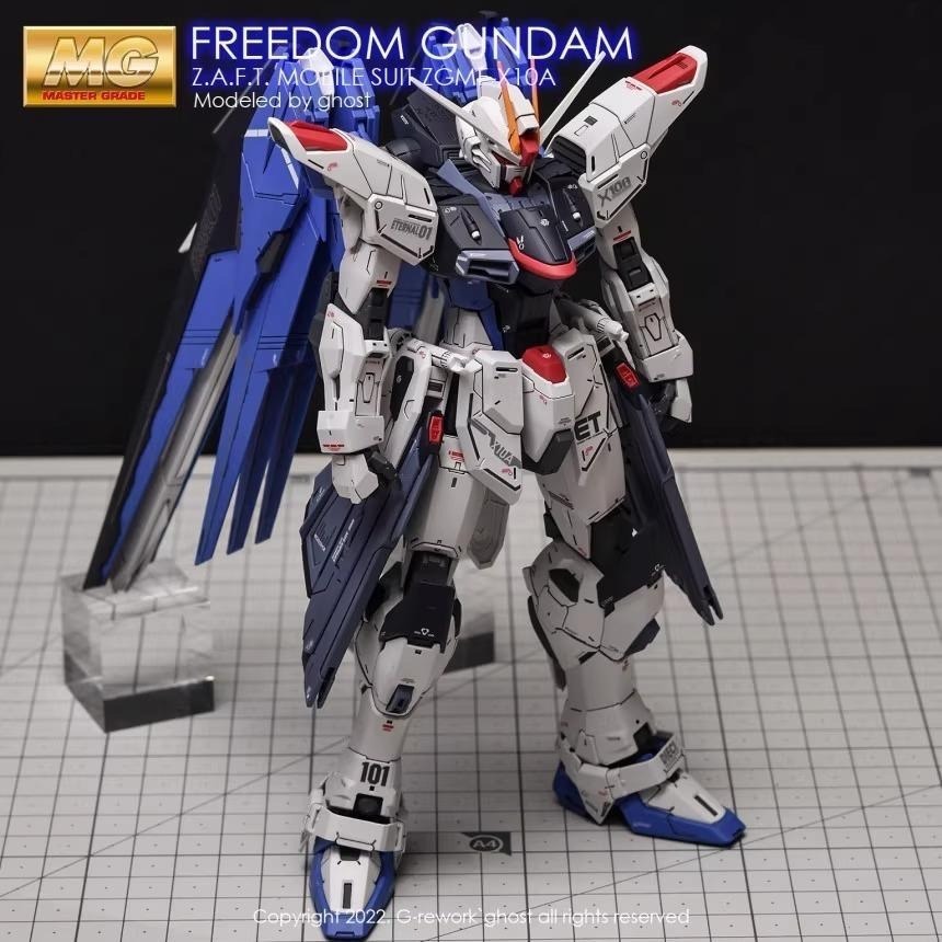 [BUOCO] 炎水貼 GHOST MG  ZGMF-X10A 自由鋼彈 2.0 Freedom 專用水貼 螢光水貼-細節圖7