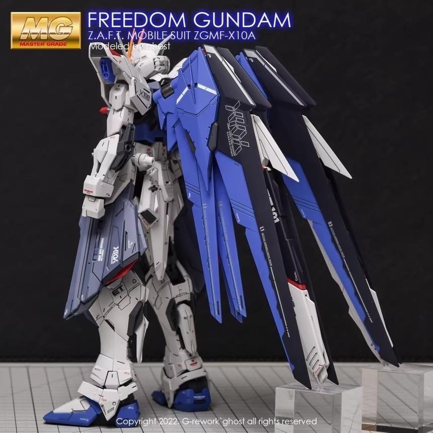 [BUOCO] 炎水貼 GHOST MG  ZGMF-X10A 自由鋼彈 2.0 Freedom 專用水貼 螢光水貼-細節圖8