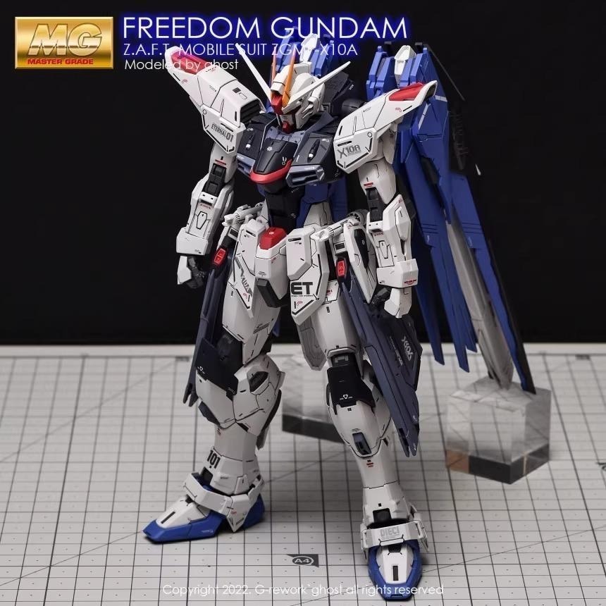 [BUOCO] 炎水貼 GHOST MG  ZGMF-X10A 自由鋼彈 2.0 Freedom 專用水貼 螢光水貼-細節圖4