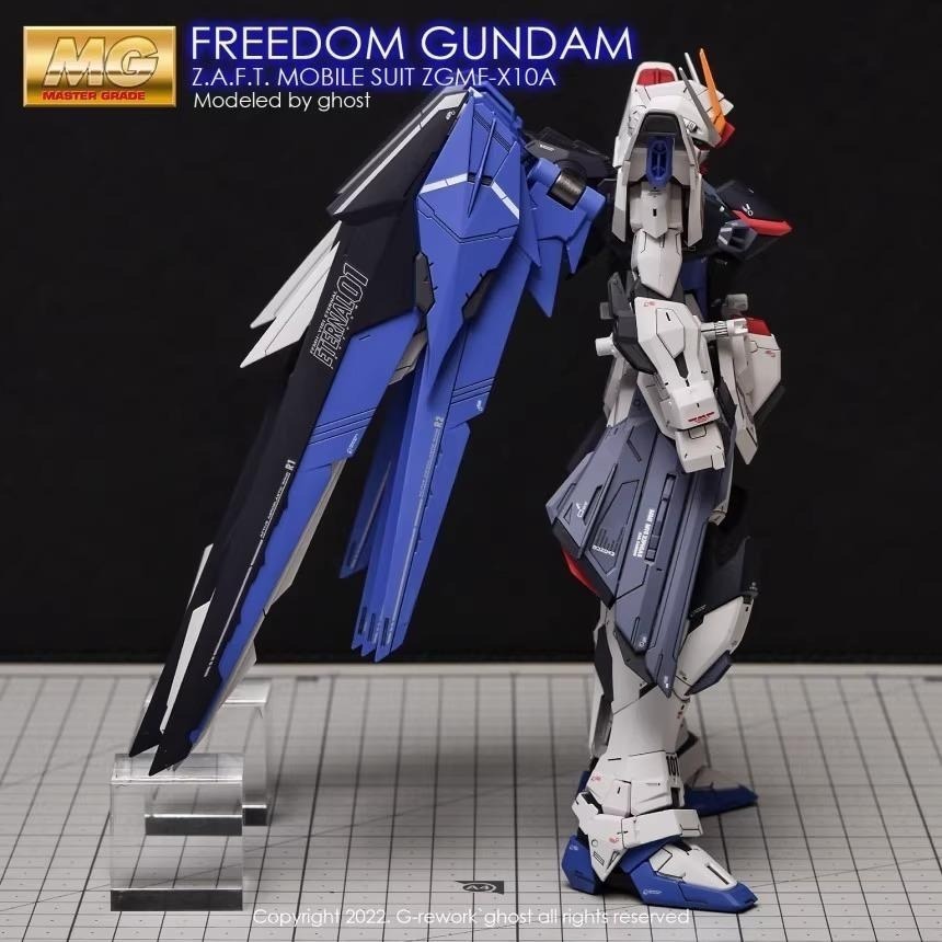 [BUOCO] 炎水貼 GHOST MG  ZGMF-X10A 自由鋼彈 2.0 Freedom 專用水貼 螢光水貼-細節圖6
