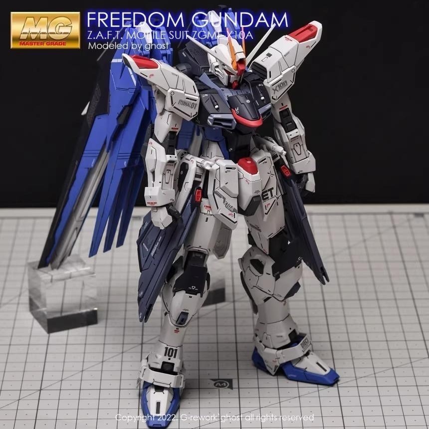 [BUOCO] 炎水貼 GHOST MG  ZGMF-X10A 自由鋼彈 2.0 Freedom 專用水貼 螢光水貼-細節圖7