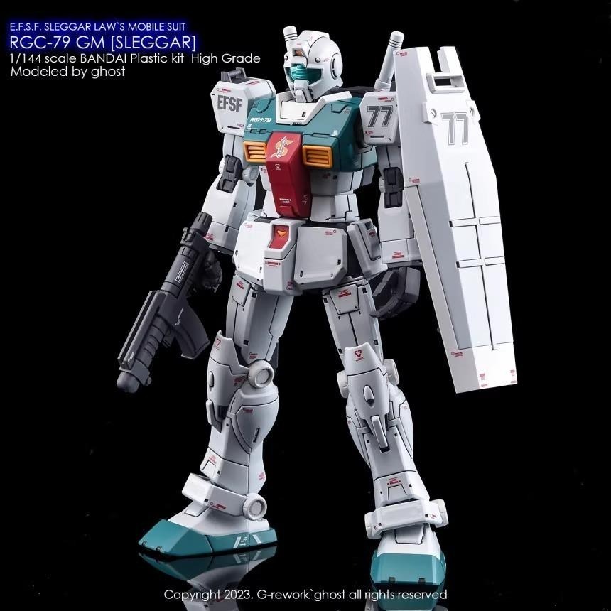 [BUOCO] 炎水貼 GHOST PB HG RGM-79 吉姆 史雷格專用機 專用水貼 螢光水貼 庫克羅斯.德安之島-細節圖4