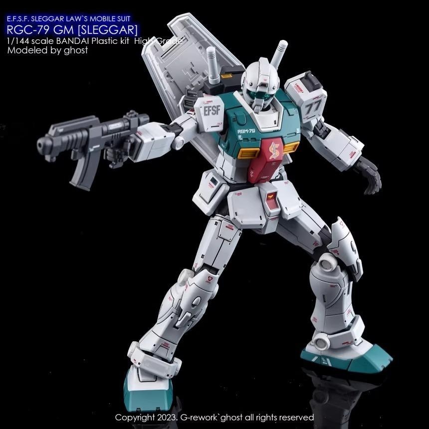 [BUOCO] 炎水貼 GHOST PB HG RGM-79 吉姆 史雷格專用機 專用水貼 螢光水貼 庫克羅斯.德安之島-細節圖9