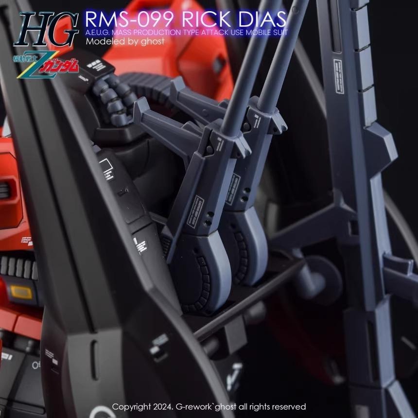 [BUOCO] 炎水貼 GHOST HG RMS-099 里克・迪亞斯 Rick Dias 專用水貼 螢光水貼-細節圖6