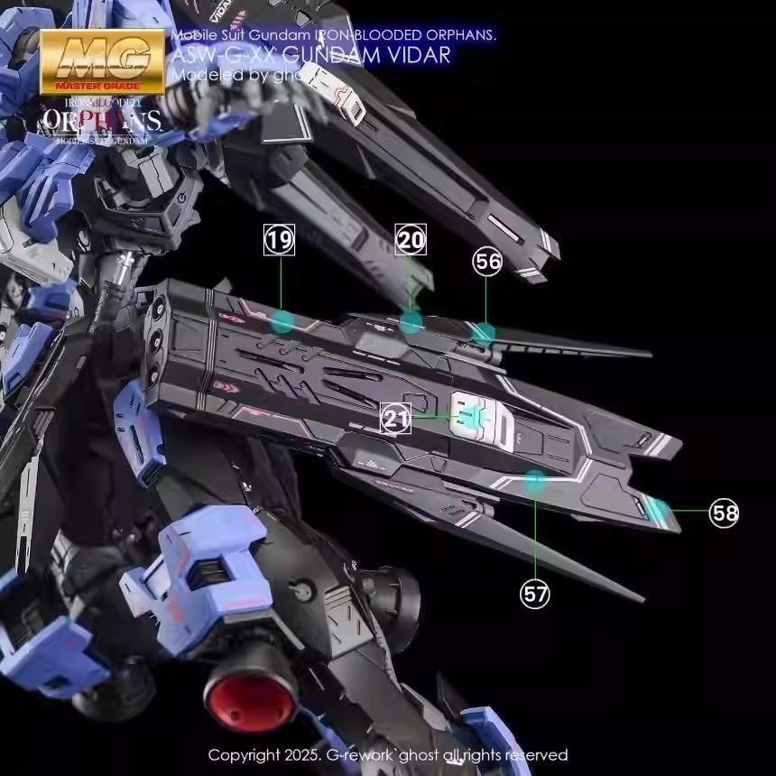 [BUOCO] 炎水貼 GHOST版 MG 1/100 殘命鋼彈 維達爾鋼彈 Vidar 螢光水貼-細節圖4