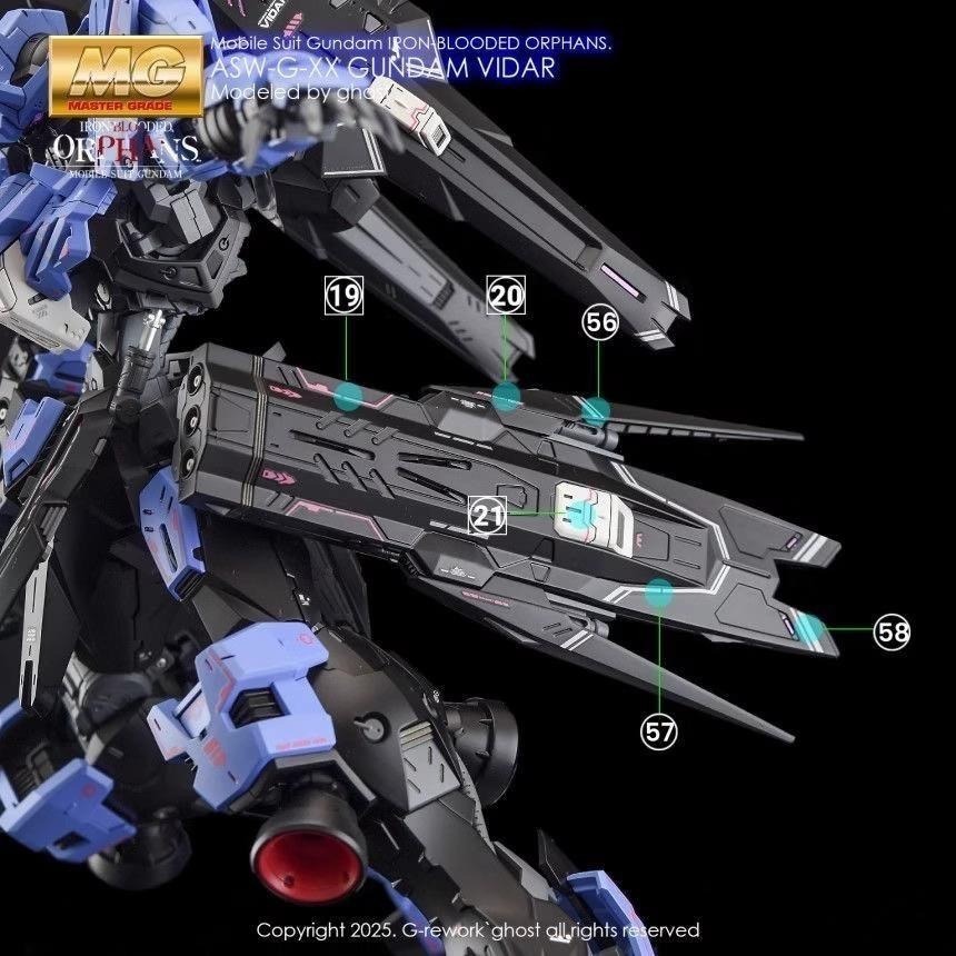 [BUOCO] 炎水貼 GHOST版 MG 1/100 殘命鋼彈 維達爾鋼彈 Vidar 螢光水貼-細節圖7