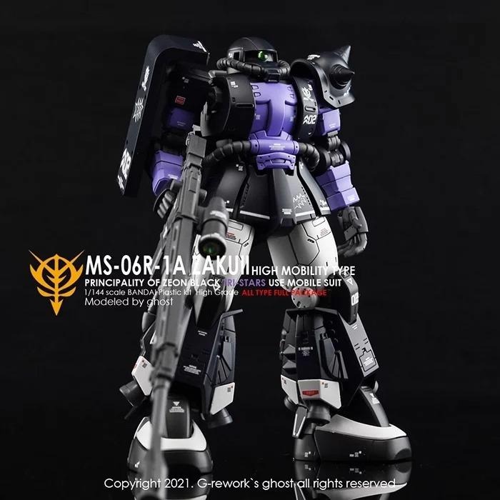 [BUOCO] 炎水貼 GHOST HG GTO MS-06R-1A 黑色三連星 高機動型 薩克II 專用水貼 螢光水貼-細節圖9