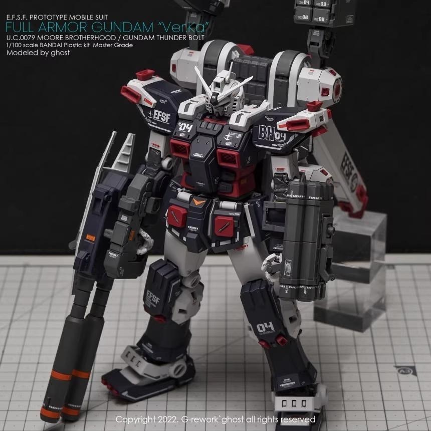[BUOCO] 炎水貼 GHOST MG 1/100 FA-78 全裝甲鋼彈 Ver.Ka 雷霆宙域 專用水貼 螢光水貼-細節圖3