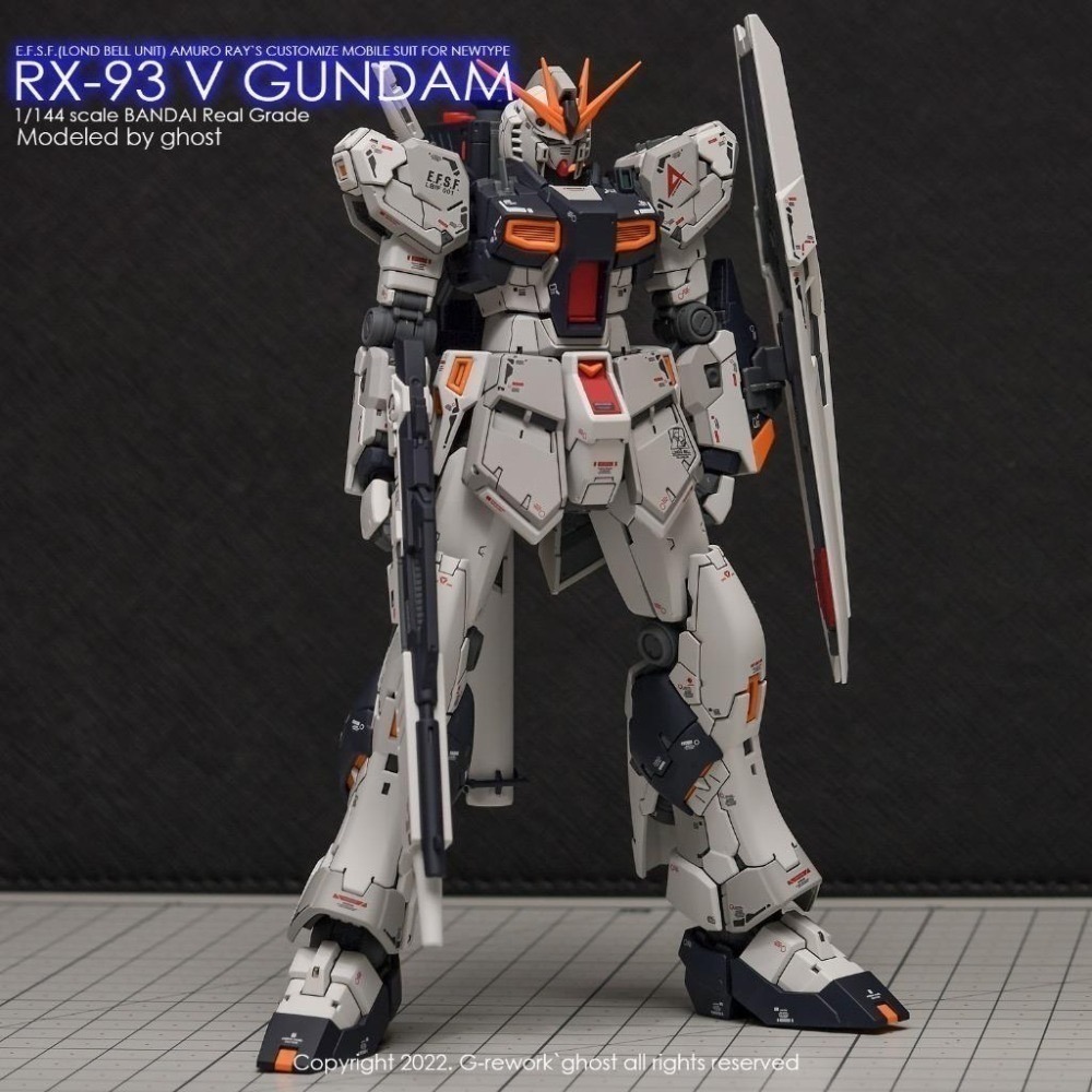 [BUOCO] 炎水貼 GHOST RG 1/144 #32 RX-93 νGundam 牛鋼彈 牛鋼 螢光水貼-細節圖3