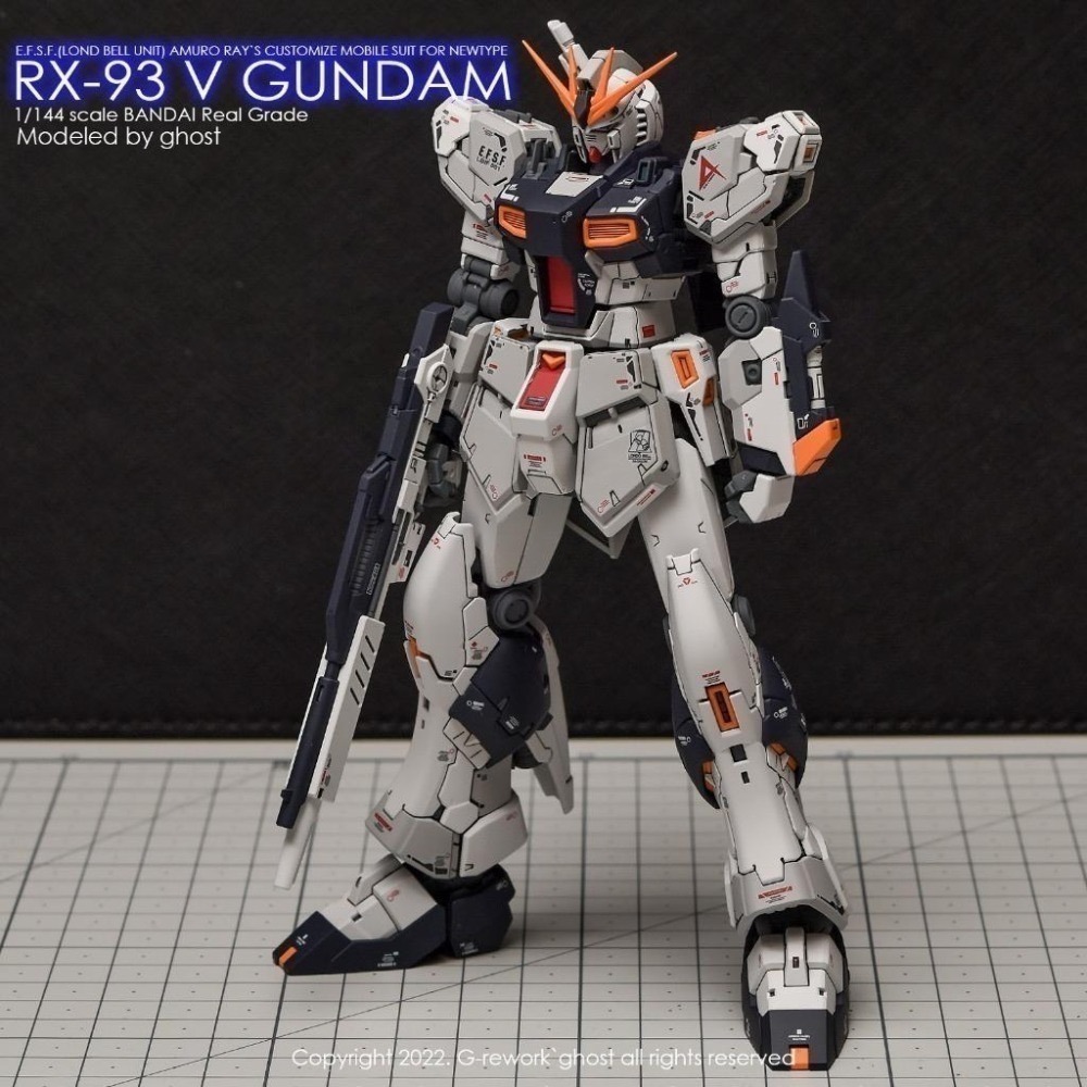 [BUOCO] 炎水貼 GHOST RG 1/144 #32 RX-93 νGundam 牛鋼彈 牛鋼 螢光水貼-細節圖4